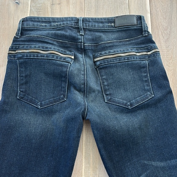 R+A Dark Blue Skinny Jeans W/ Zippers - Picture 9 of 9